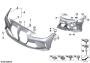 Image of Retaining frame, left image for your BMW