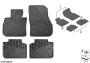 Image of Floor mats, all-weather, front. LHD image for your BMW X1  