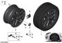 Image of Disc wheel light alloy Gunmetal Gray. 7,5JX18 ET:30 image for your BMW