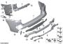 Image of Cover, bumper, rear painted. FROZEN GREY image for your 2018 BMW 220dX   