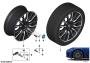 Image of Disc wheel LA jet black solid paint. 8,5JX20 ET:35 image for your 2006 BMW 750i   