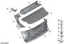 Image of Trim cover, hinge, trunk lid, right image for your 1988 BMW M6   