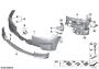 Image of Trim cover, bumper, primed, front. US PDC image for your 2008 BMW 650i   