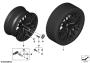 Image of Disc wheel light alloy black matte. 9,5JX19 ET:20 image for your 2006 BMW 530i   