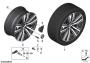 Image of Disc wheel light alloy Gunmetal Gray. 8,5JX19 ET:26 image for your BMW