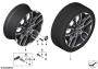 Image of Disc wheel light alloy Midnight Gray. 9,5JX22 ET:32 image for your BMW