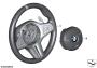 Image of Decor trim cover, steering wheel. CFK image for your BMW