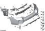 Image of Bumper cover rear lower image for your 1996 BMW
