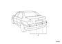 Image of Protect.rubber strip,centre rear bumper. PDC image for your 2001 BMW 530i   