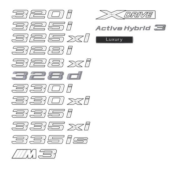 Diagram BMW Lettering Badge Replacement - 3 Series for your 2005 BMW M3 Convertible  