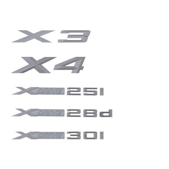 Diagram BMW Lettering Badge Replacement - X3 and X4 for your 2014 BMW 335i   