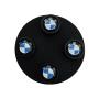 Image of Roundel Valve Stem Caps, Black. image for your 2016 BMW 320iX   