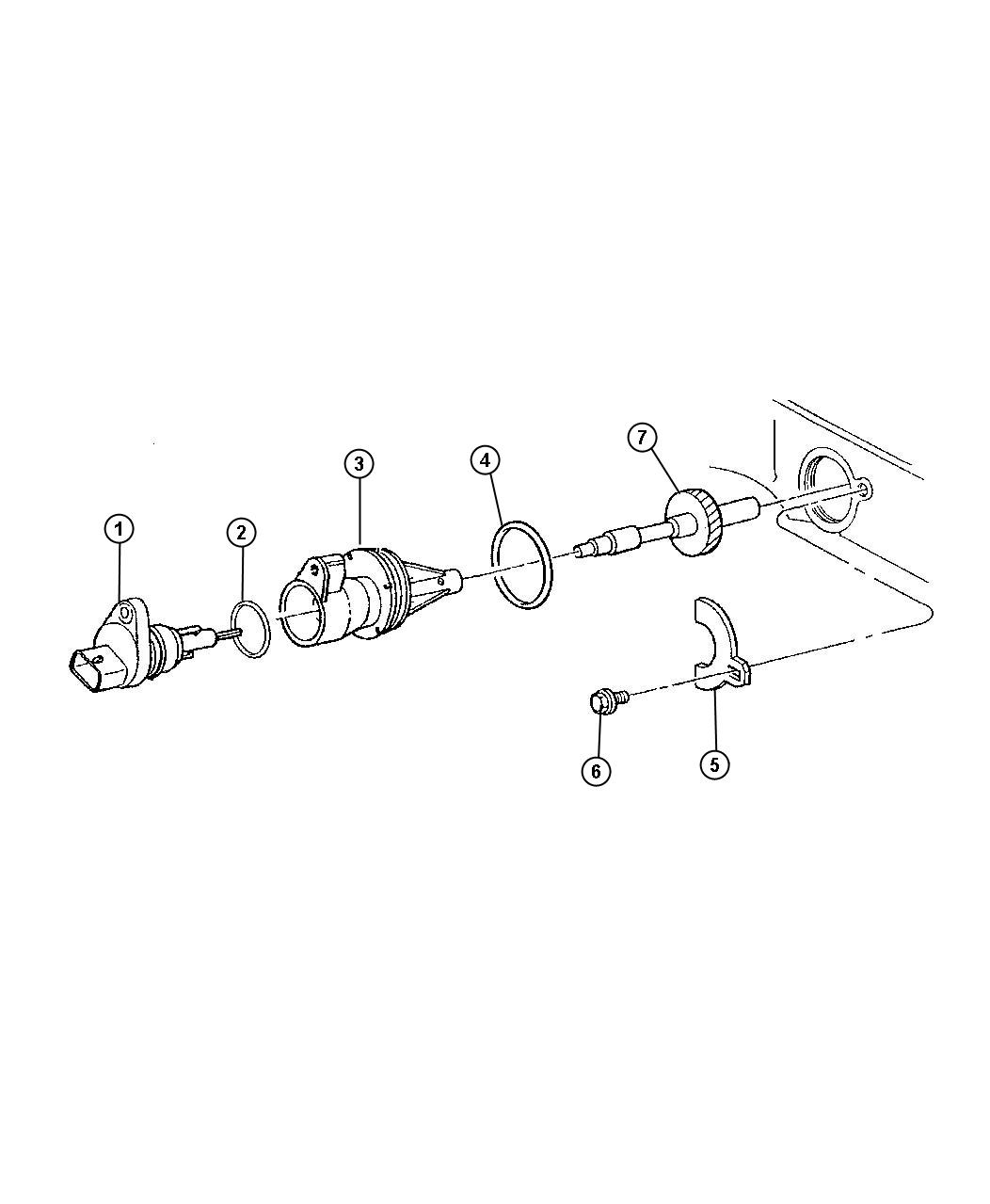 Diagram Speedometer Pinion And Housing. for your Jeep