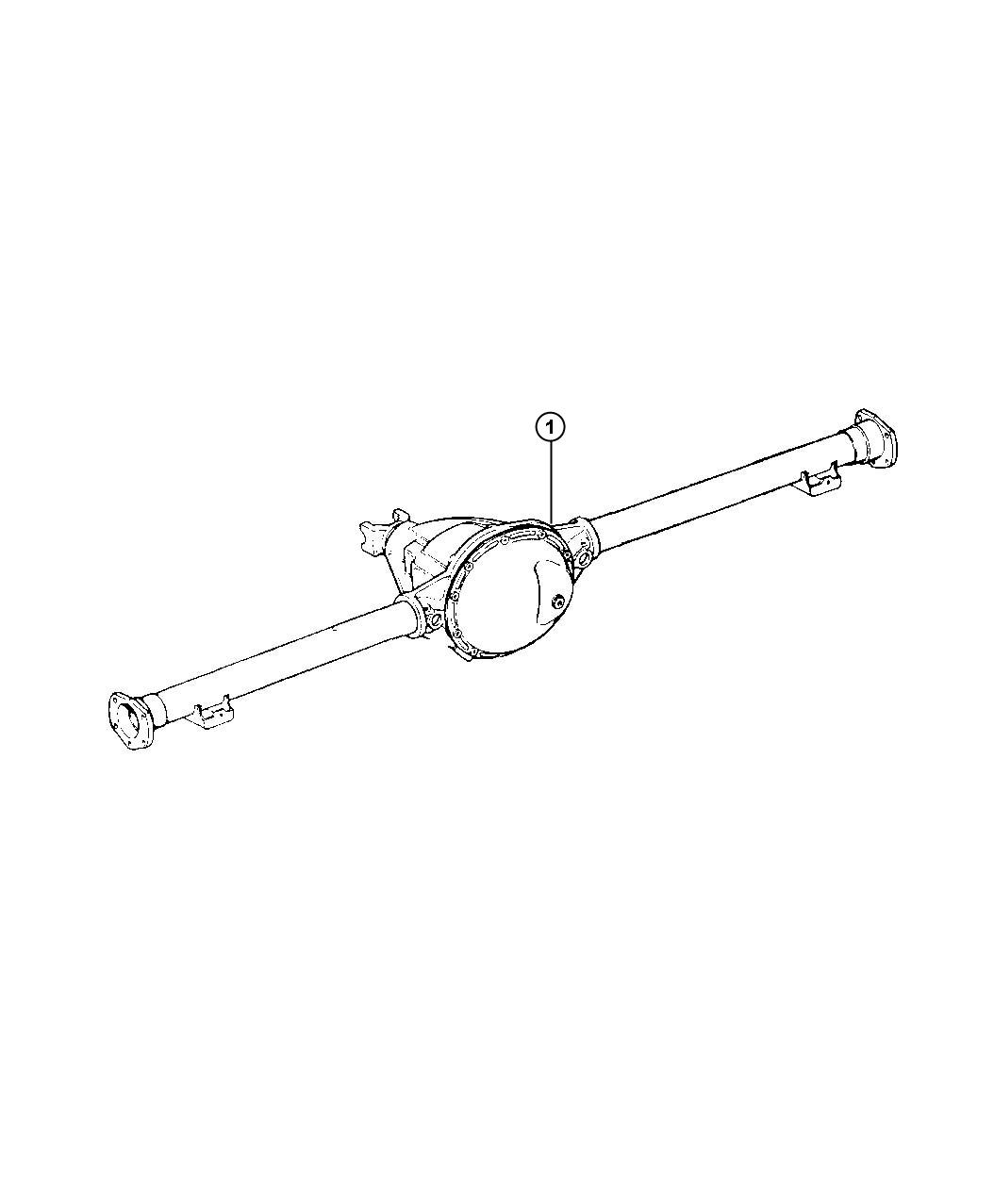 Diagram Axle Assembly, Rear Dana Model 80,BR 2,3,7,8. for your 2007 Dodge Dakota   