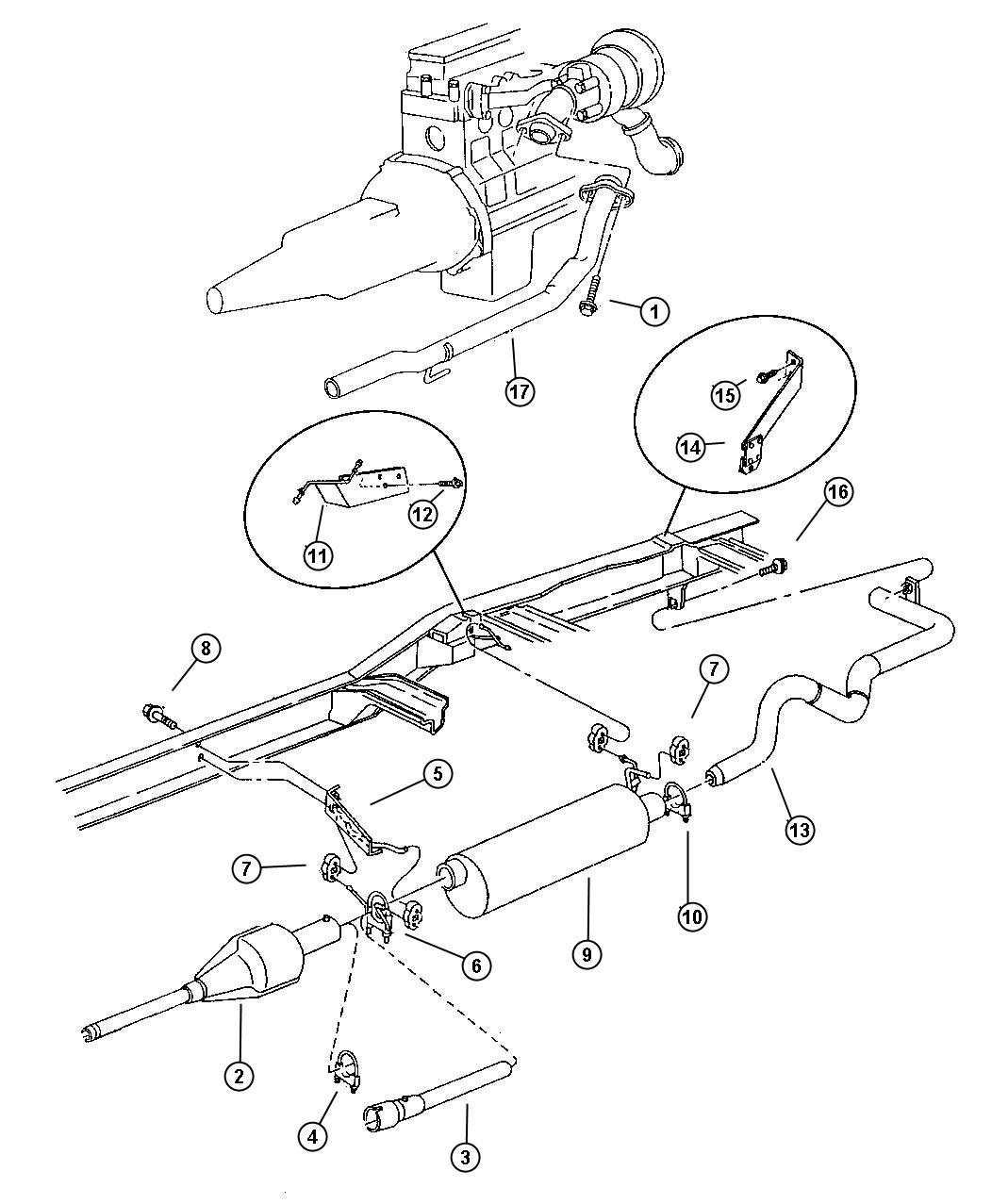 Exhaust System. Diagram