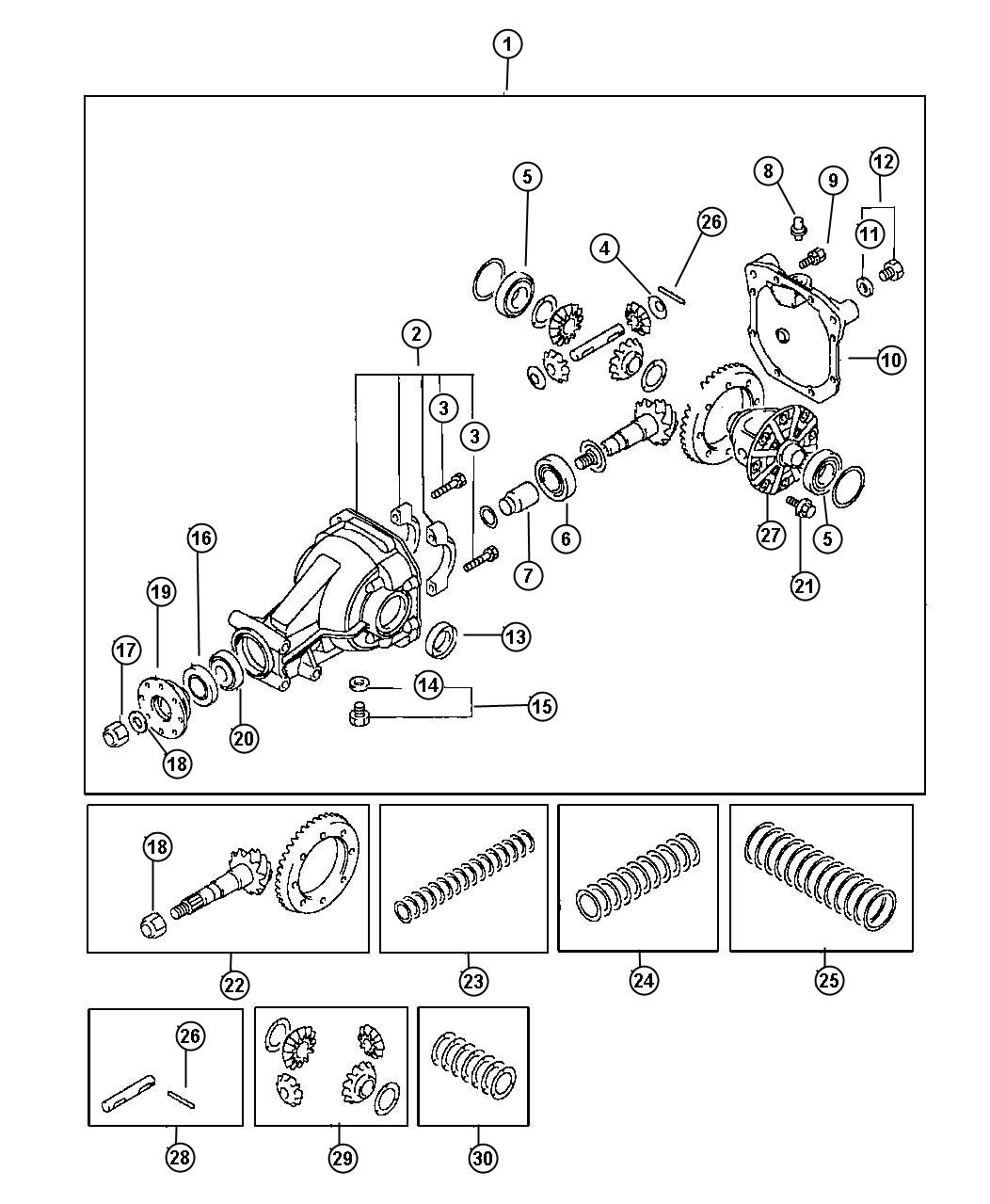 Diagram Rear Axle Differential W/0 Limited Slip, Talon. for your Chrysler