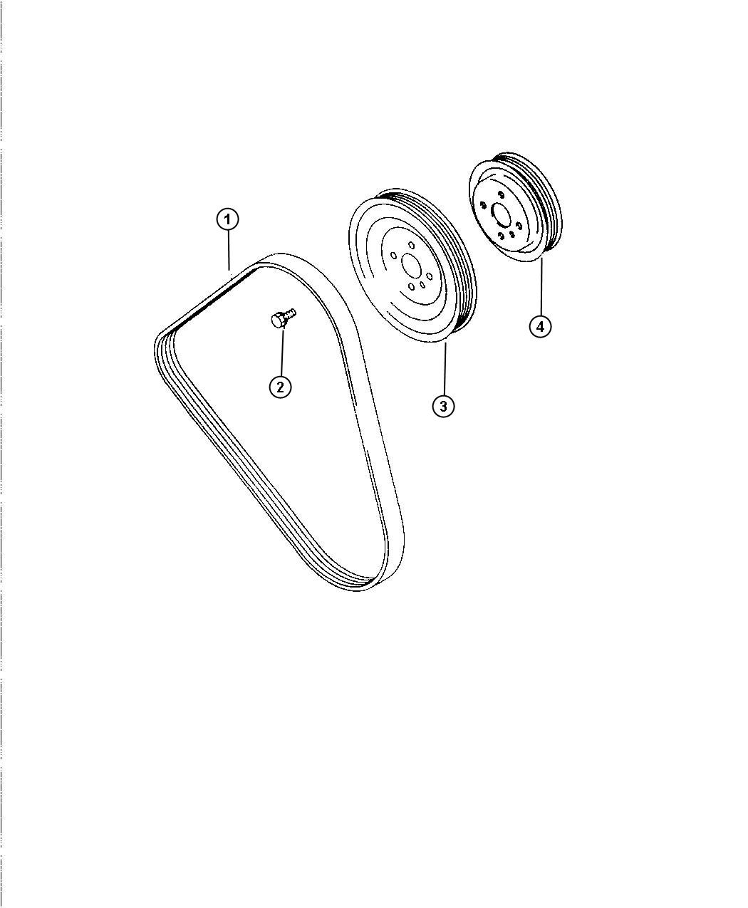 Diagram Belt, Drive And Pulleys. for your 2003 Chrysler 300  M 