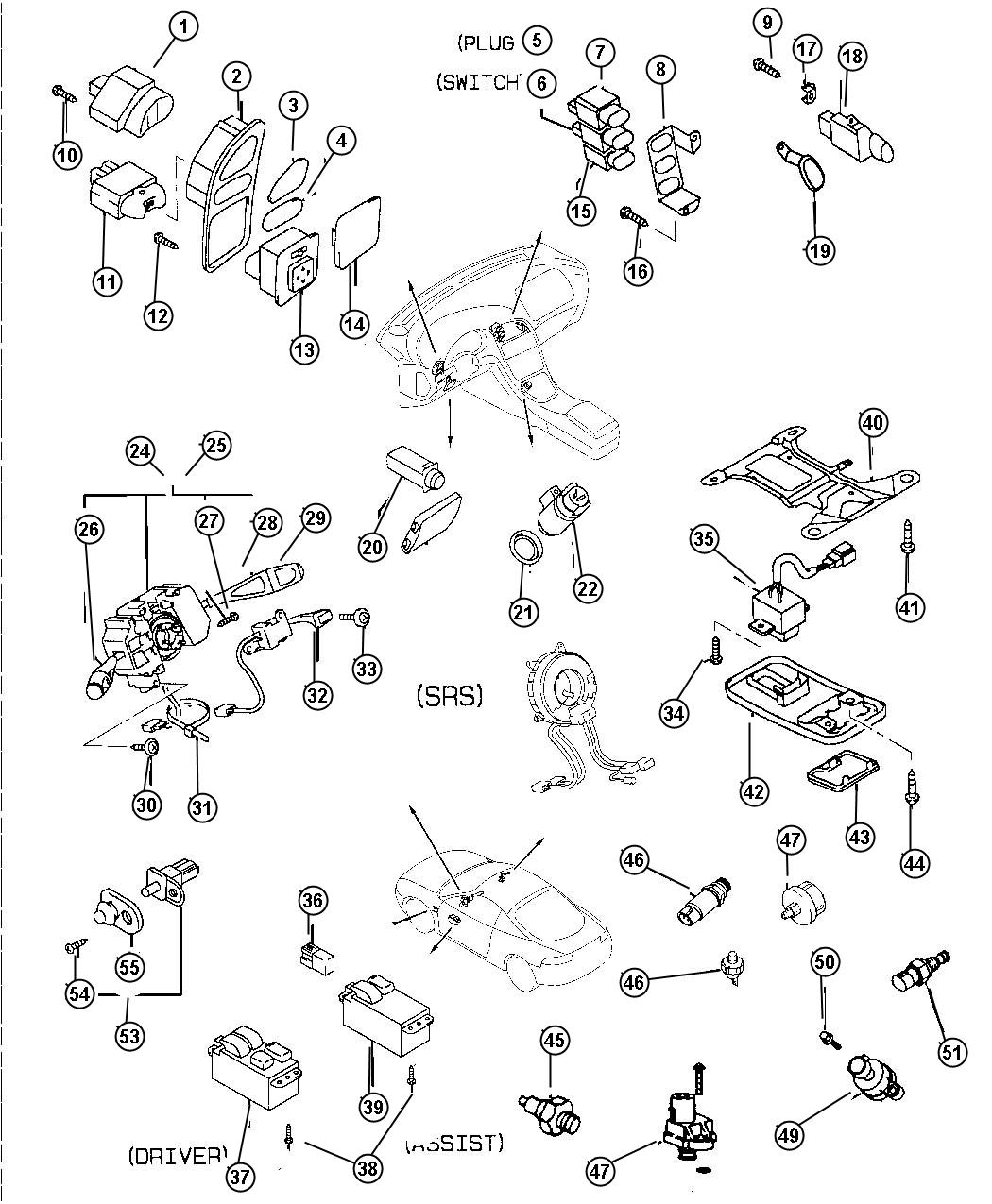 Diagram Switches. for your Chrysler 300  M