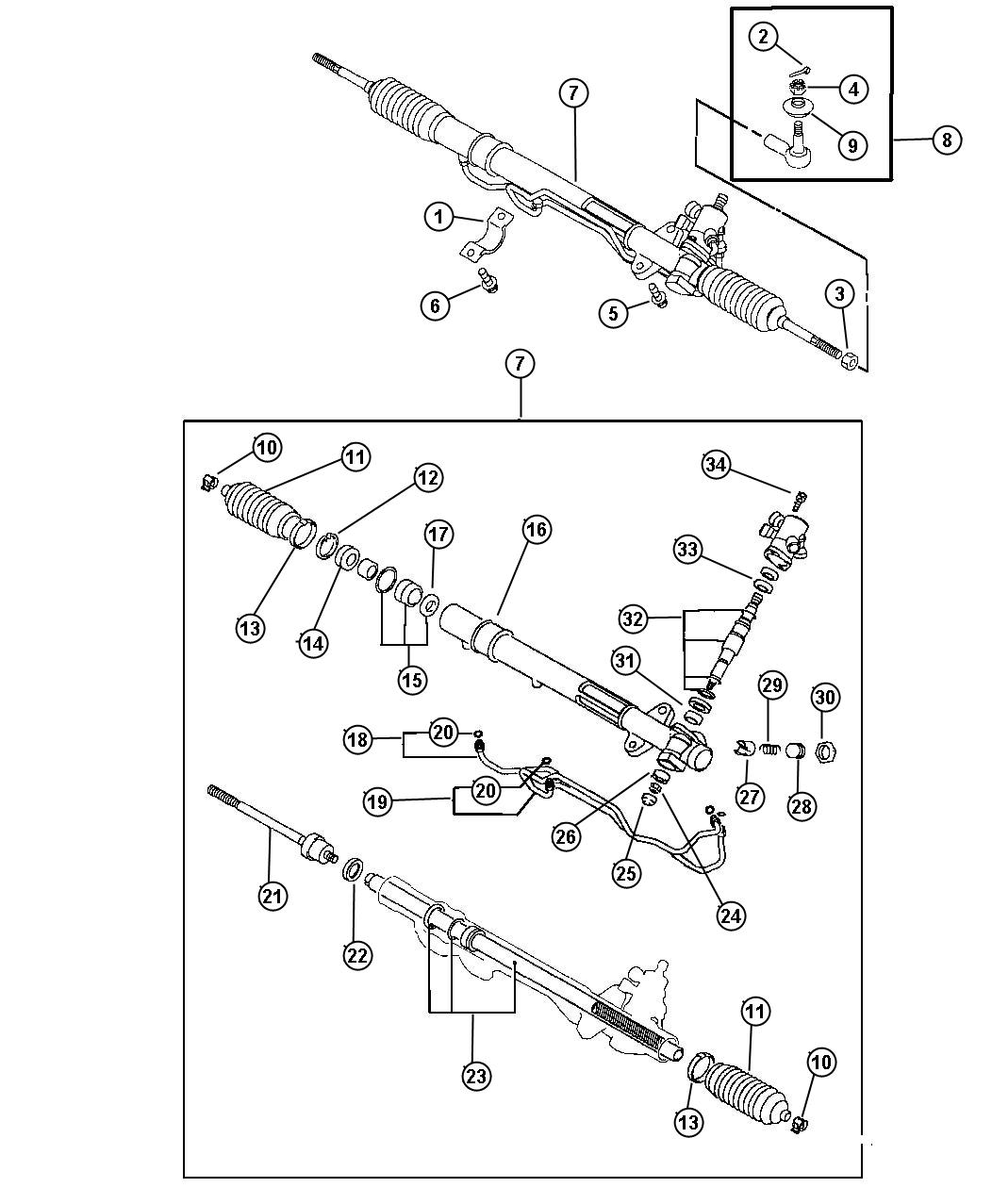 Diagram Gear, Power Steering. for your Chrysler