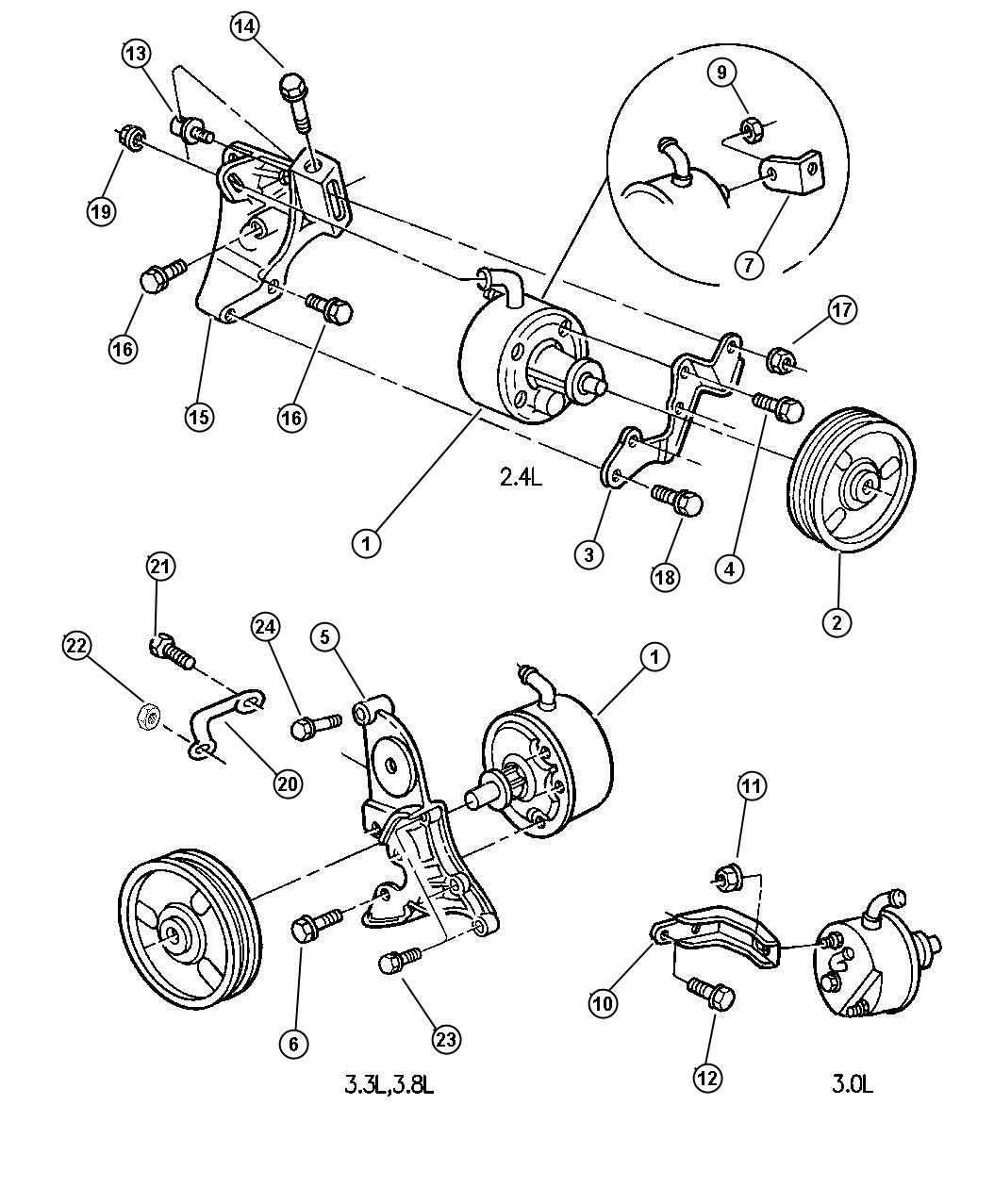 Pump Assembly And Mounting. Diagram