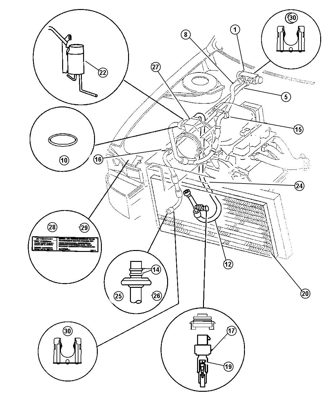 Diagram A/C Plumbing. for your Chrysler