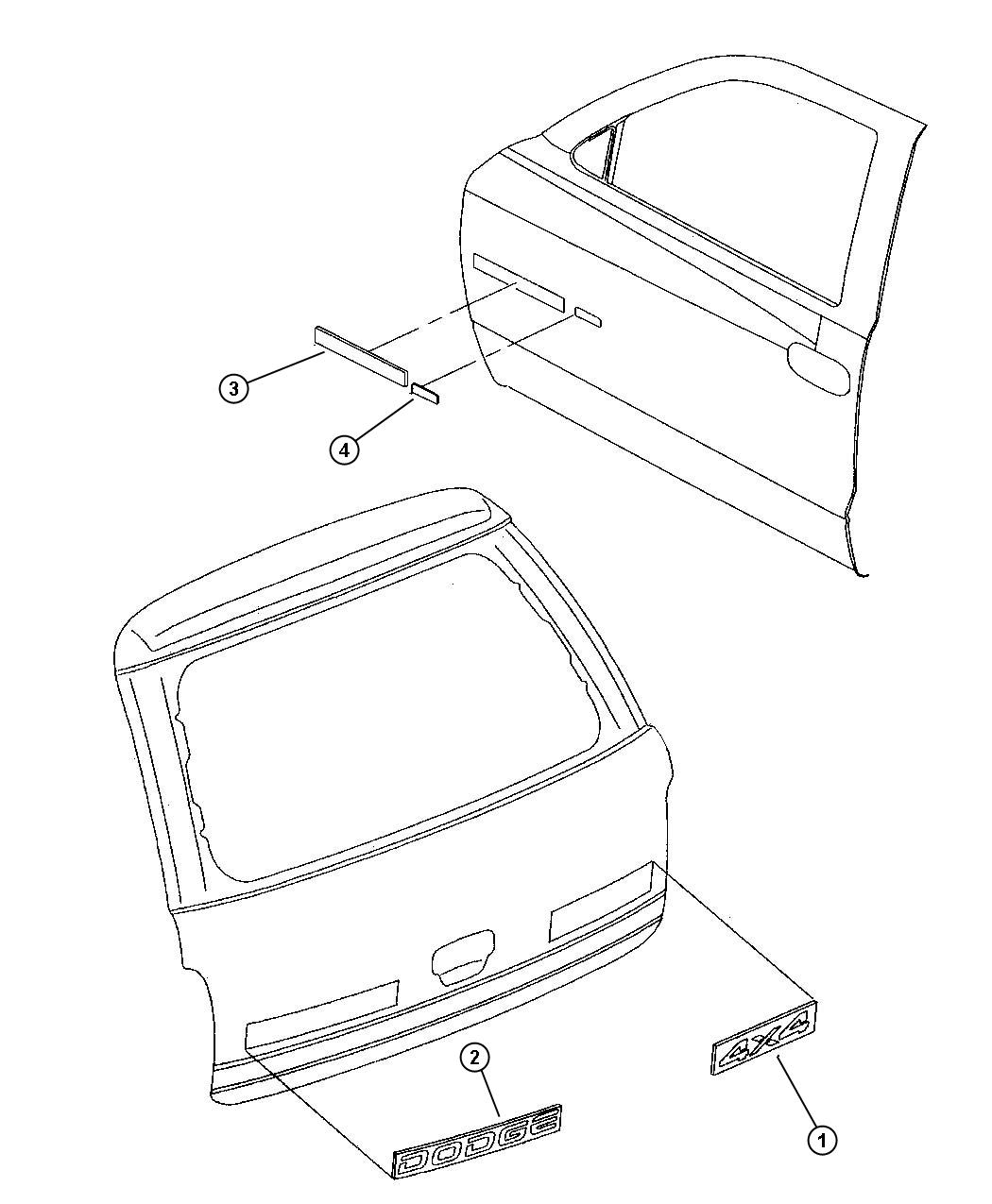 Decals. Diagram