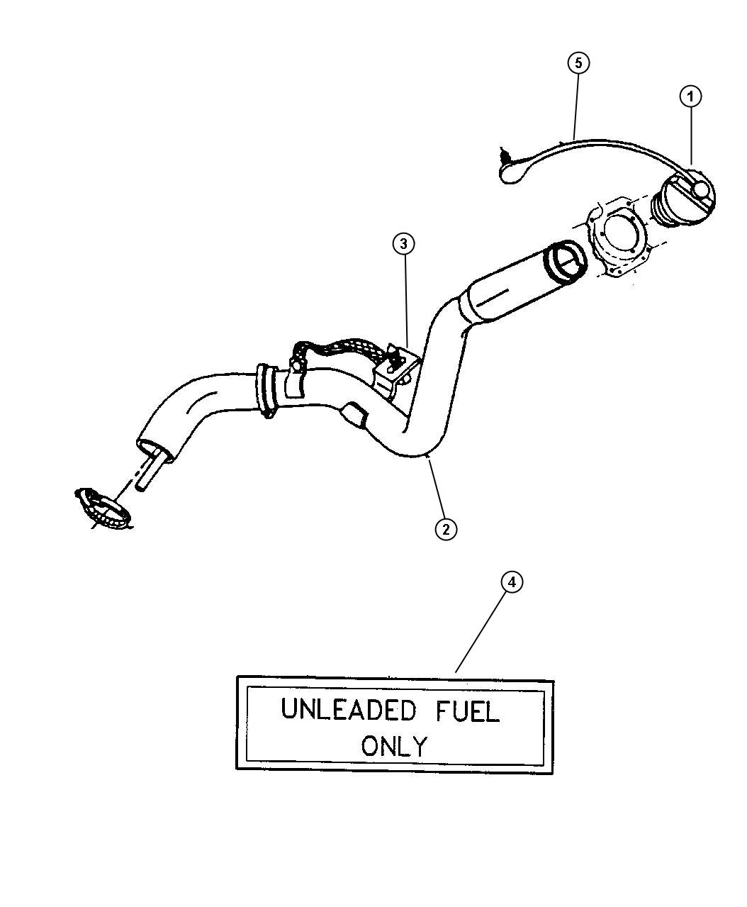 Fuel Tank Filler Tube. Diagram