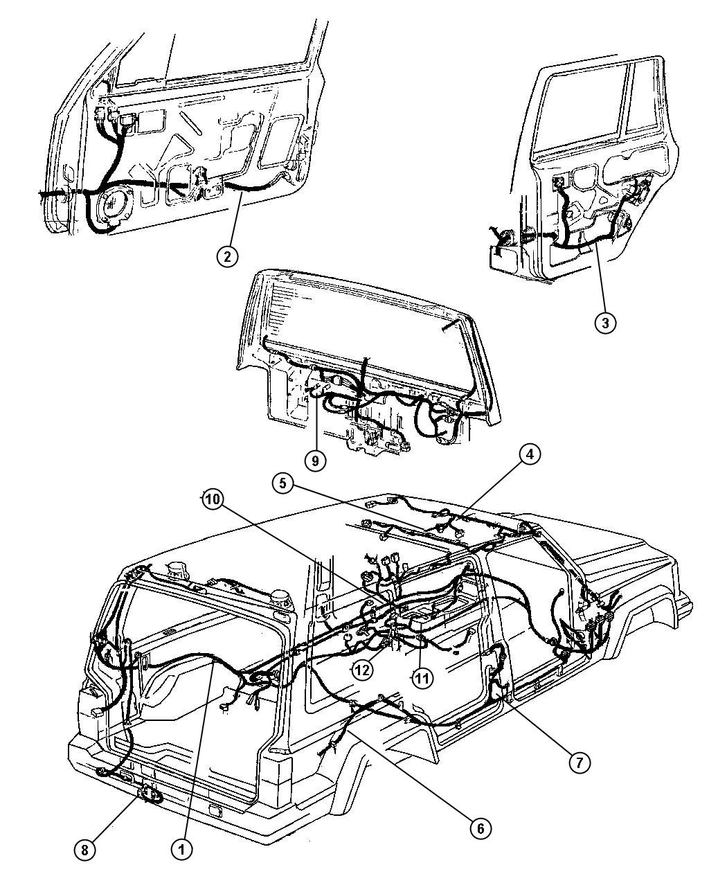 Diagram Wiring Body and Accessory. for your Jeep