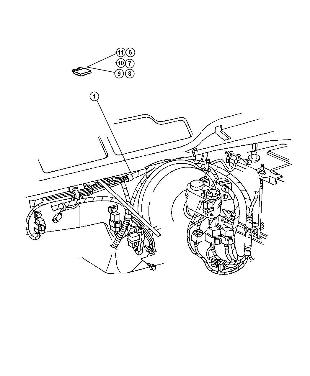 Diagram Wiring - Headlamp / Dash. for your Jeep Grand Cherokee  