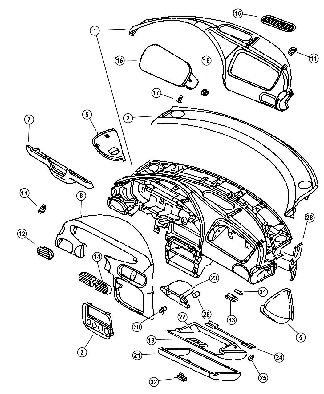 Diagram Instrument Panel. for your Chrysler