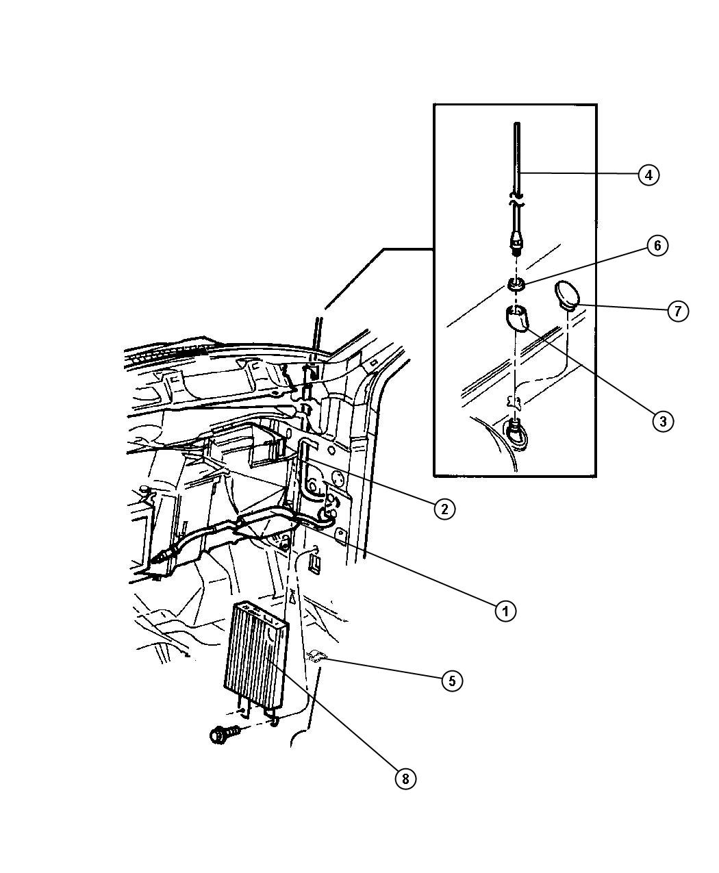 Diagram Antenna. for your 2004 Dodge SPRINTER 2500 SHC VAN 140"  