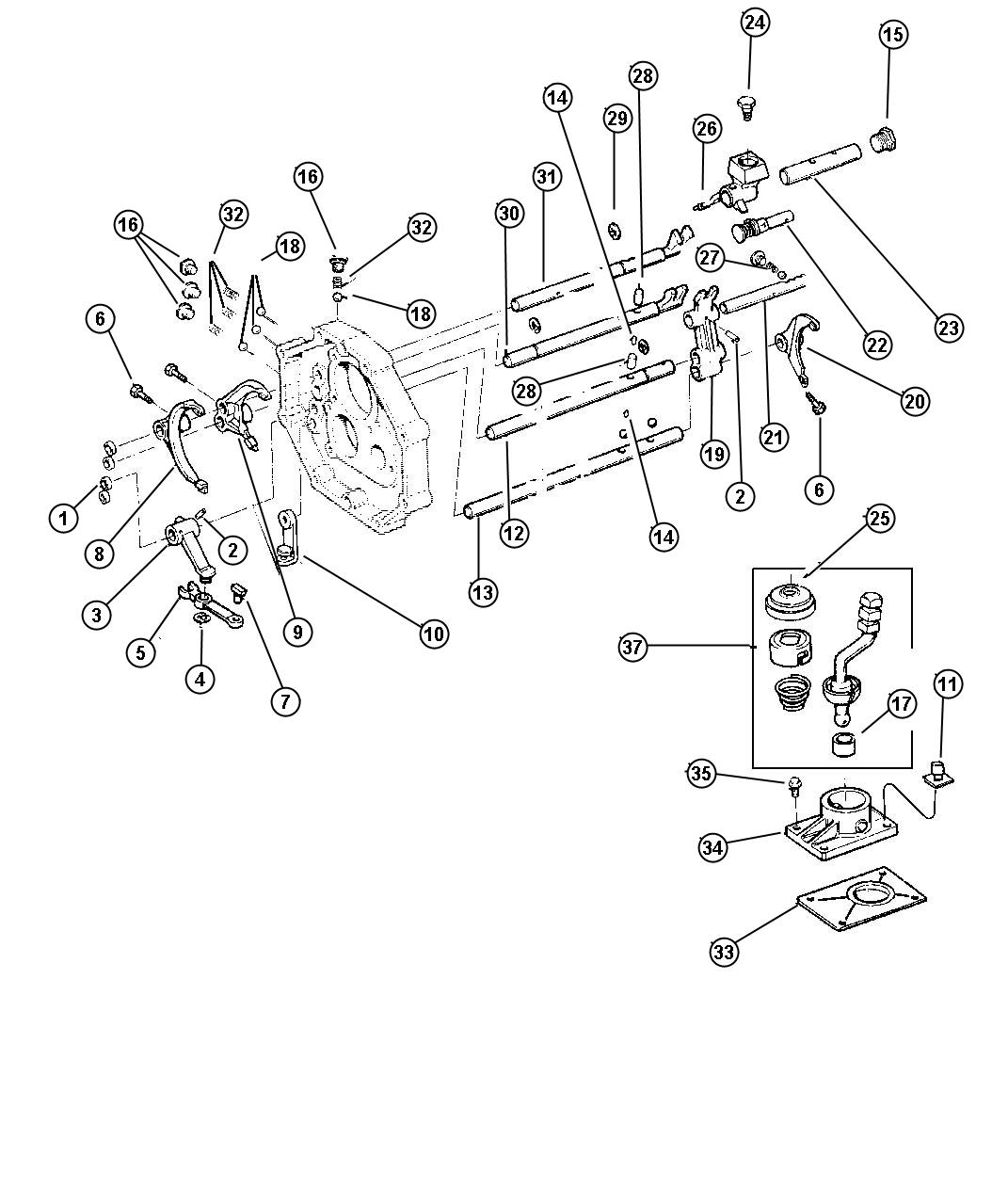 Diagram Forks AX15 (DDQ). for your Jeep