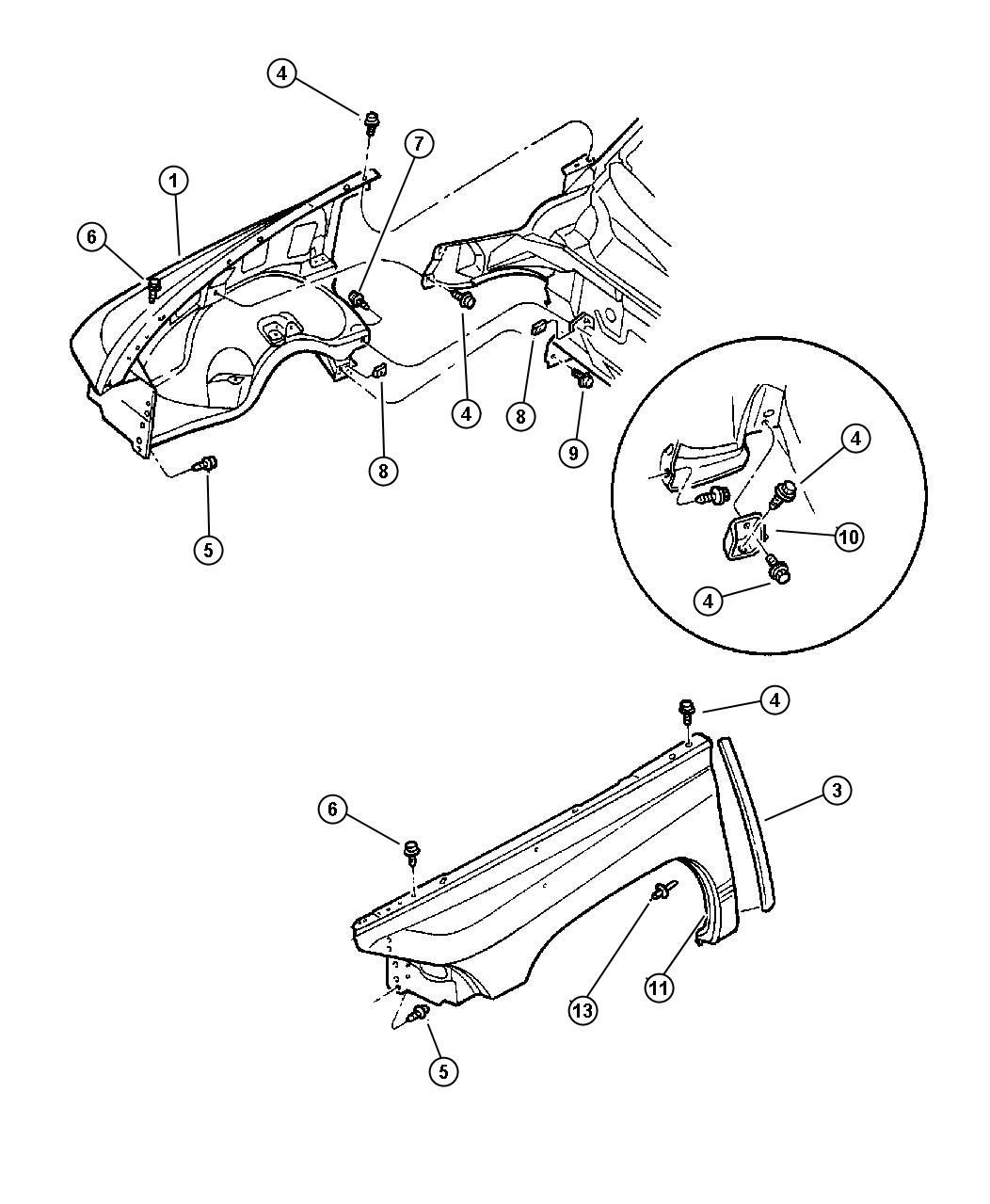 Fender Front. Diagram