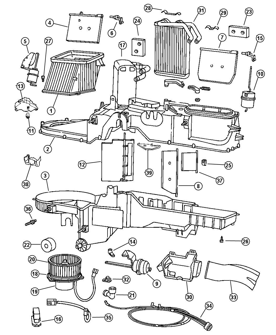 Diagram Air Conditioner And Heater Unit. for your Dodge