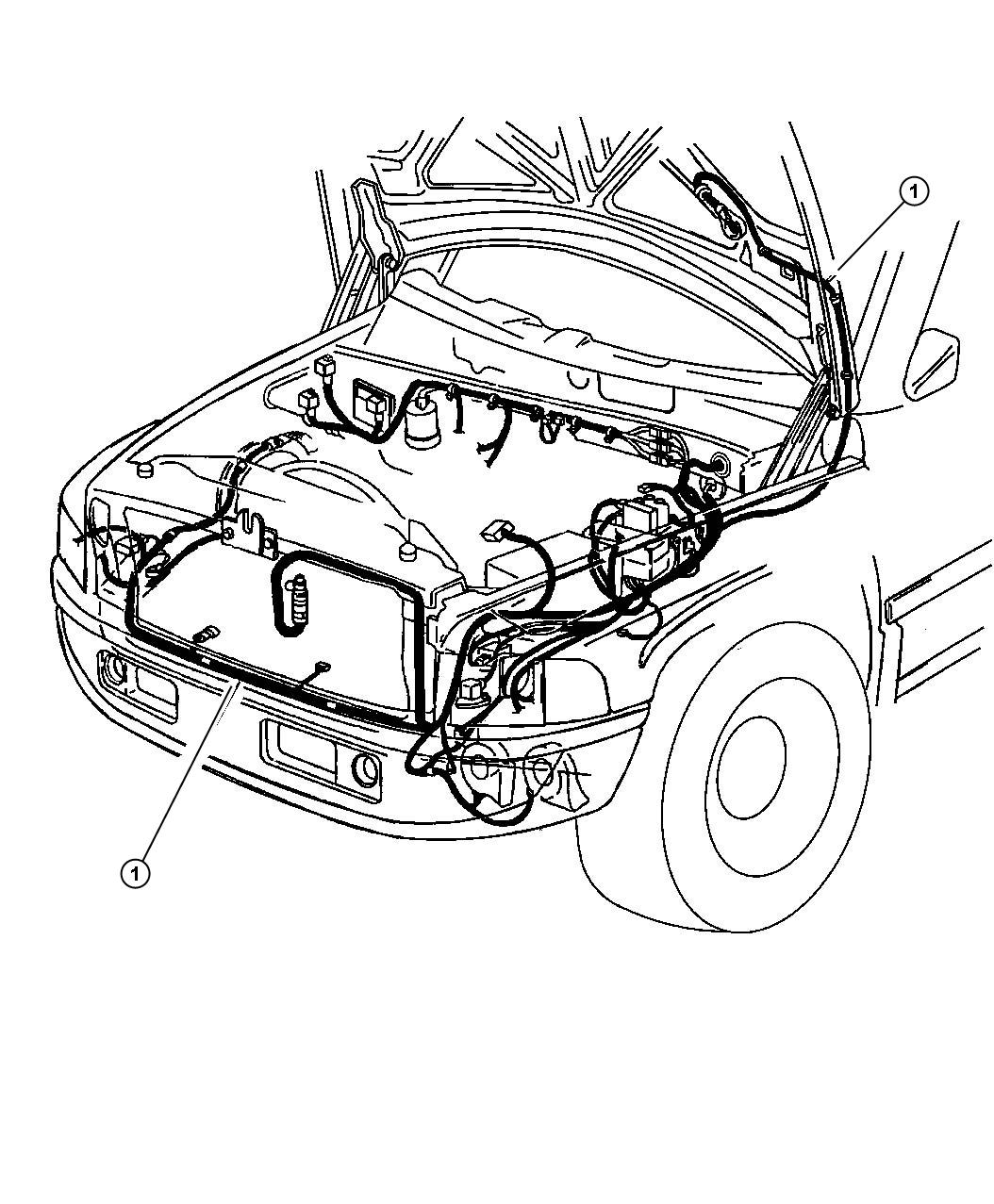 Diagram Wiring--headlamp and Dash. for your Dodge