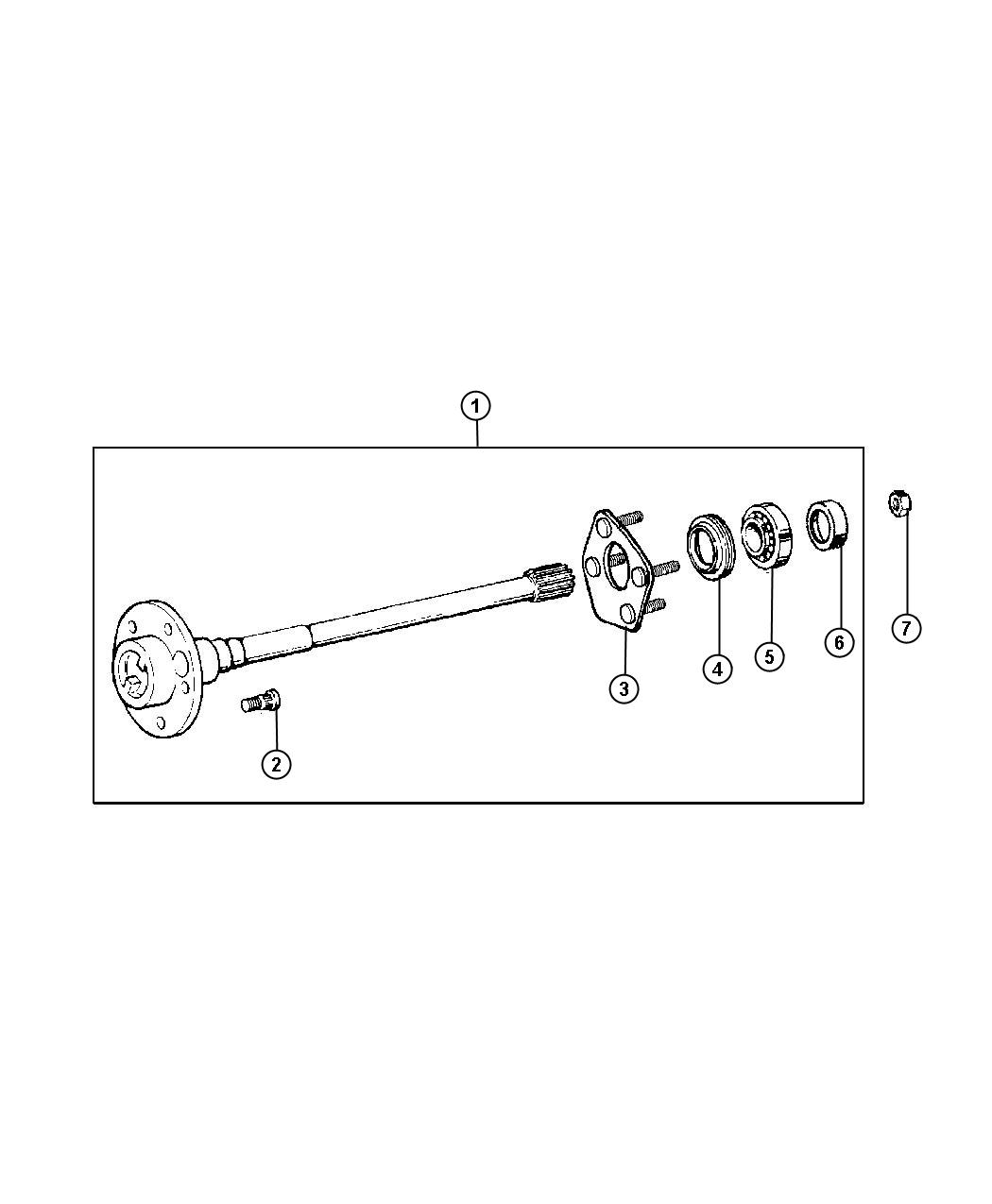 Shaft, Rear Axle. Diagram