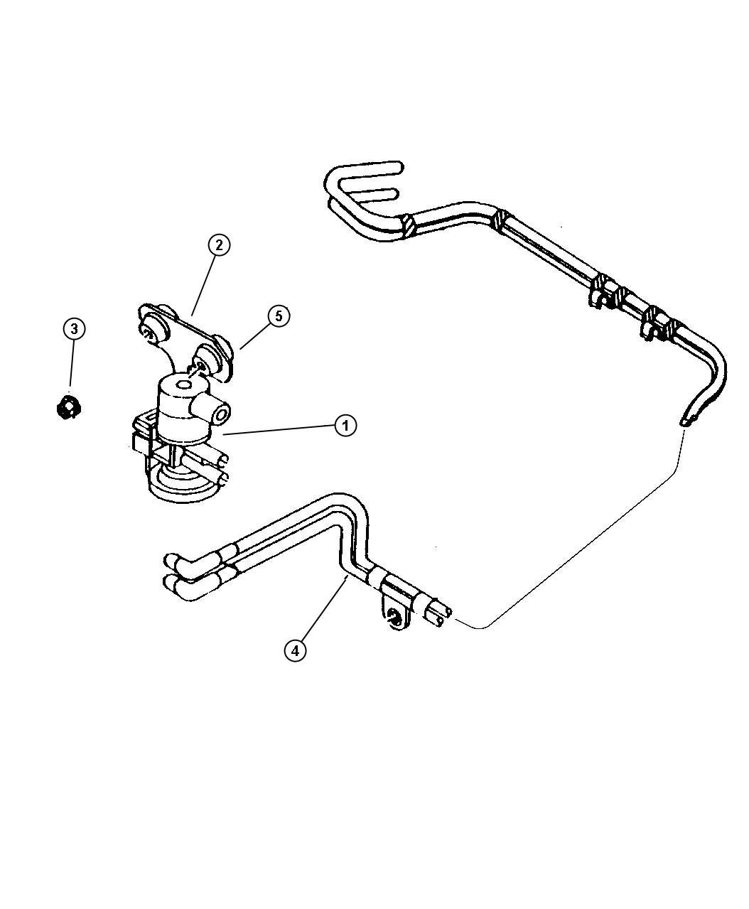 Diagram Emission Control Vacuum Harness (EPE). for your Dodge