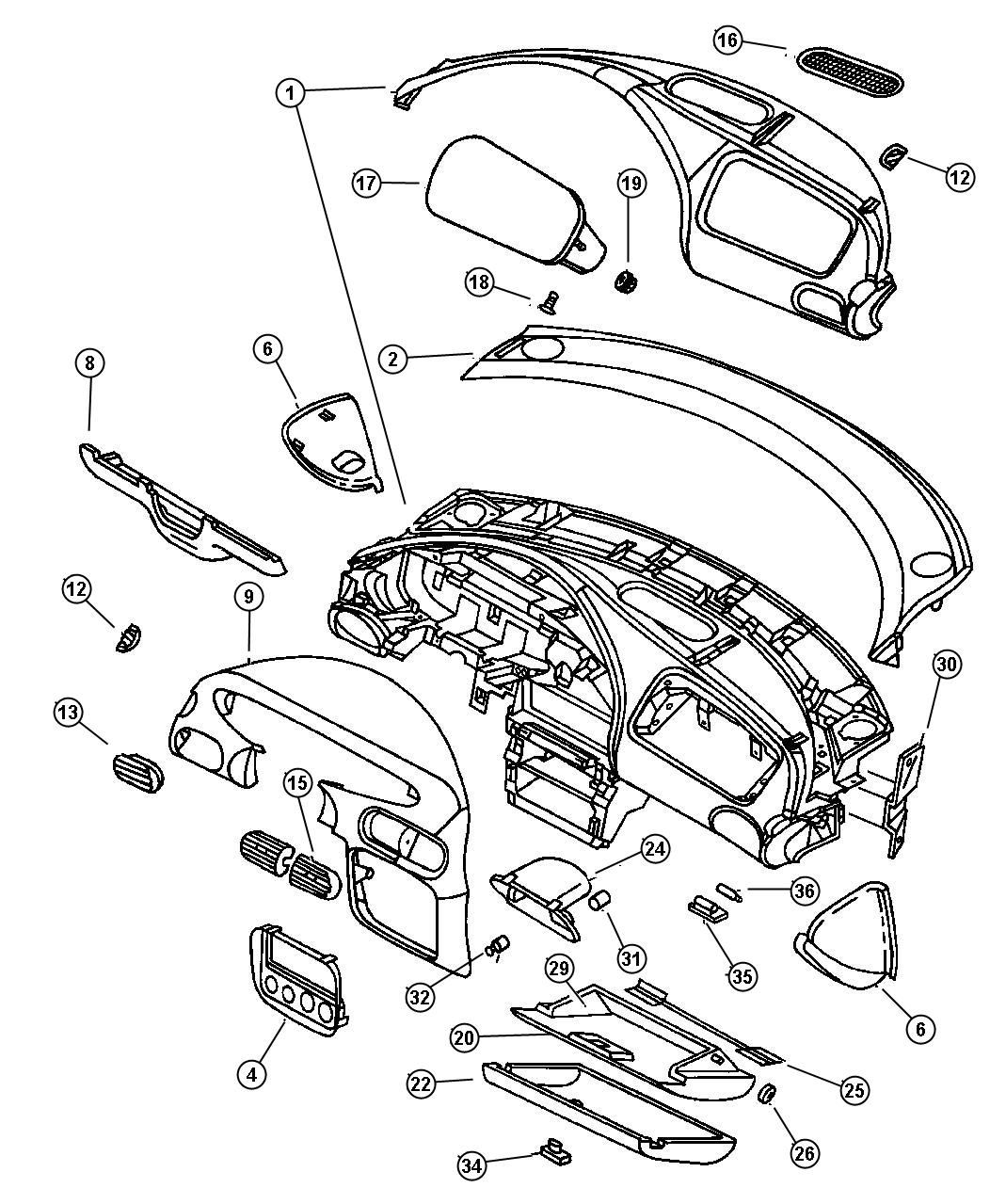 Diagram Instrument Panel. for your Chrysler