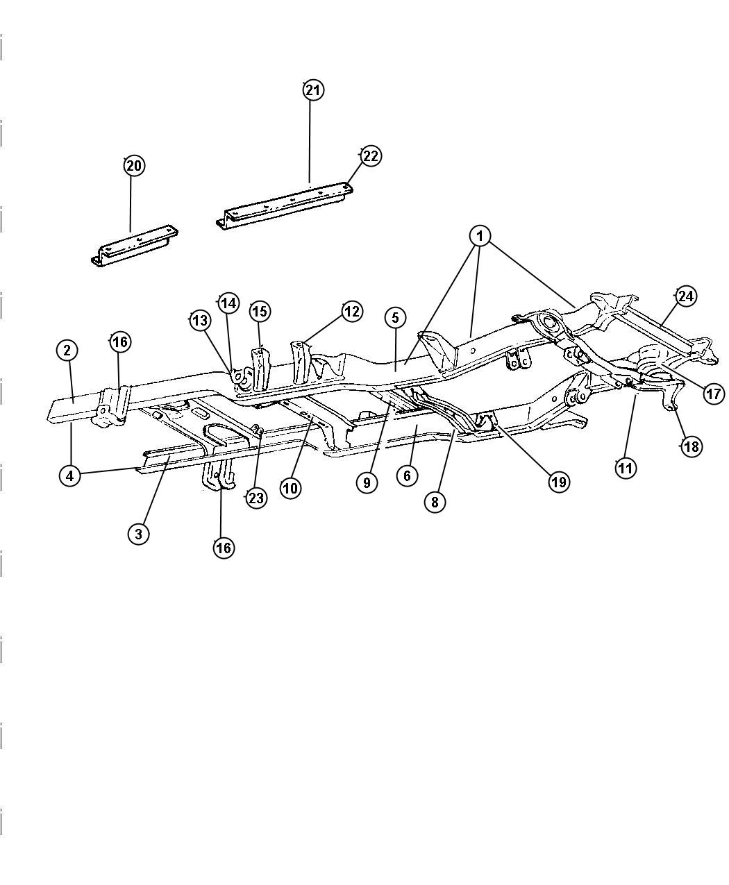 Diagram Frame. for your Dodge Ram 3500  