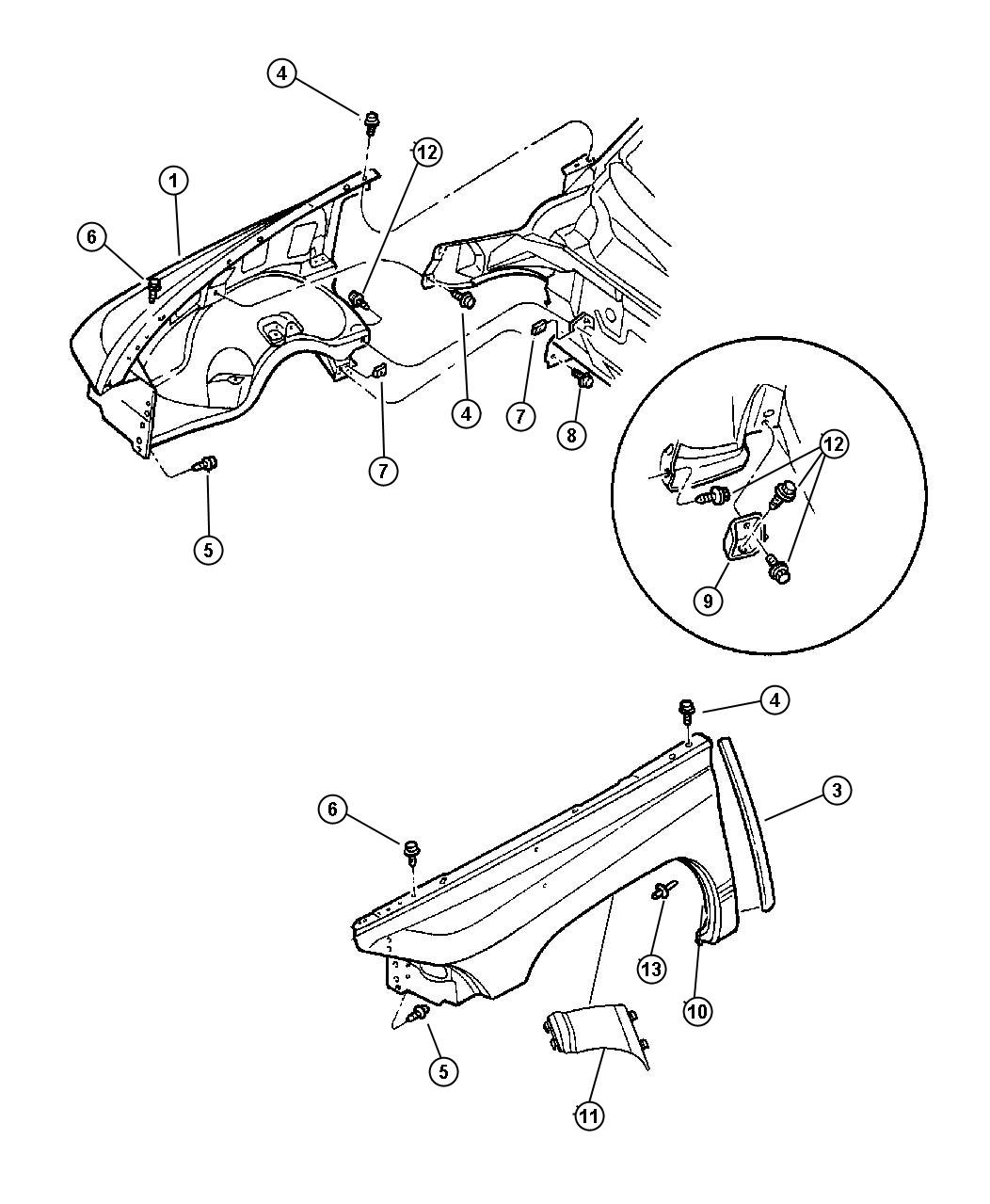 Fender Front. Diagram