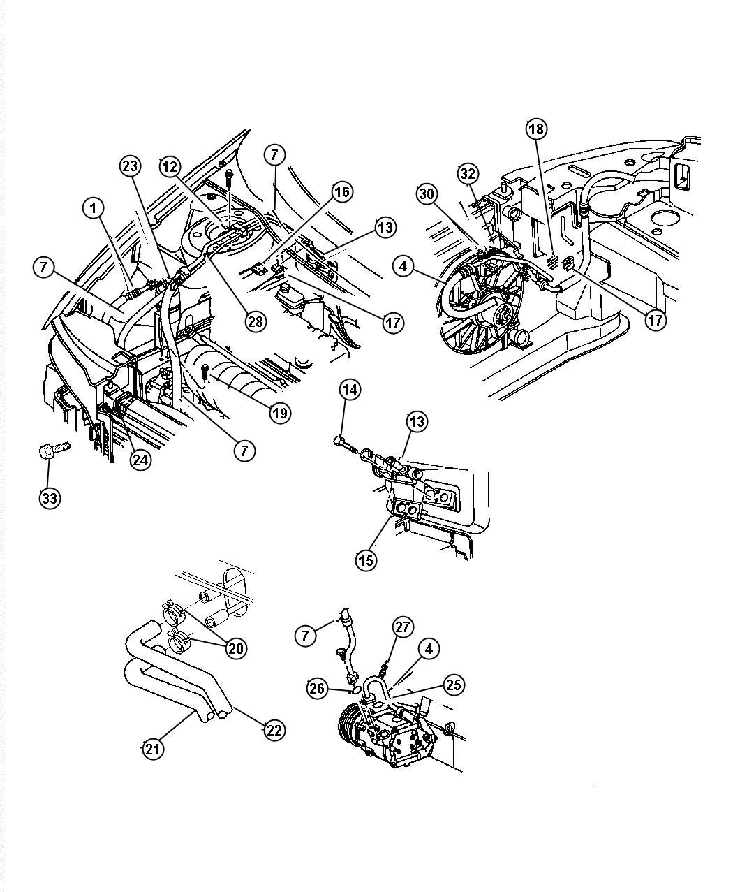 Diagram Plumbing Heater and Air Conditioning. for your Chrysler