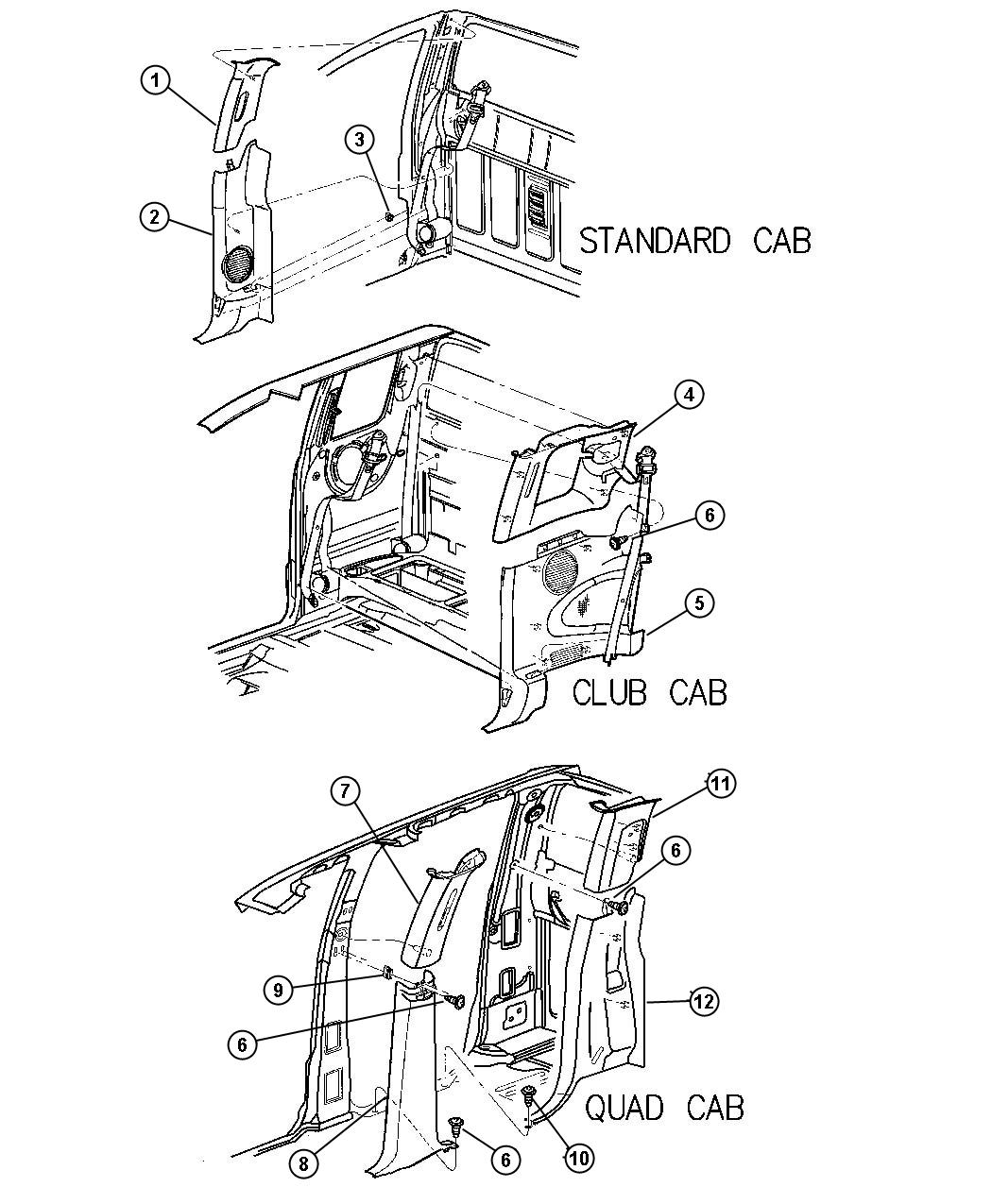 Diagram B-Pillars and C -Pillars. for your Chrysler 300  M