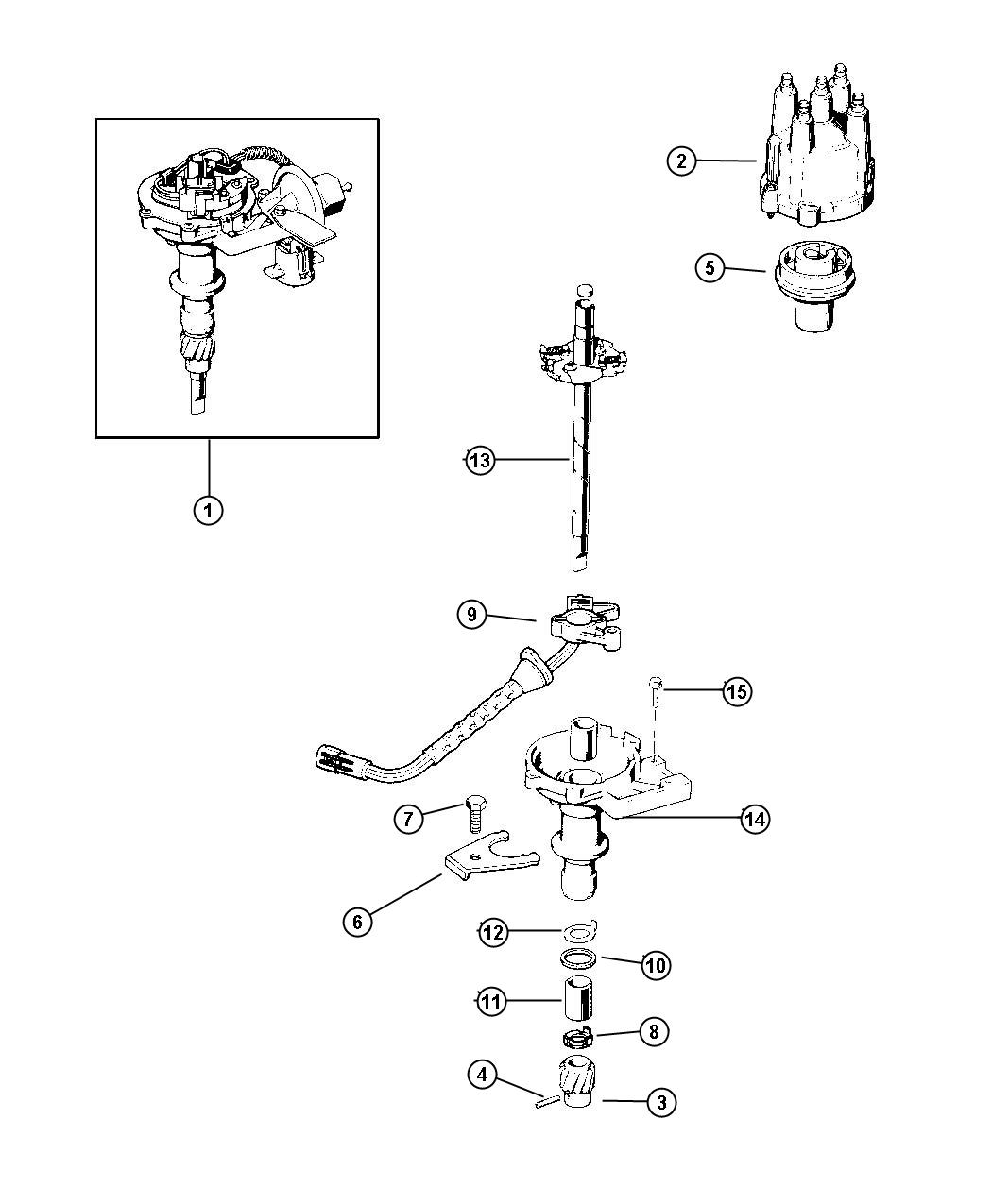 Distributor 2.5L Engine. Diagram