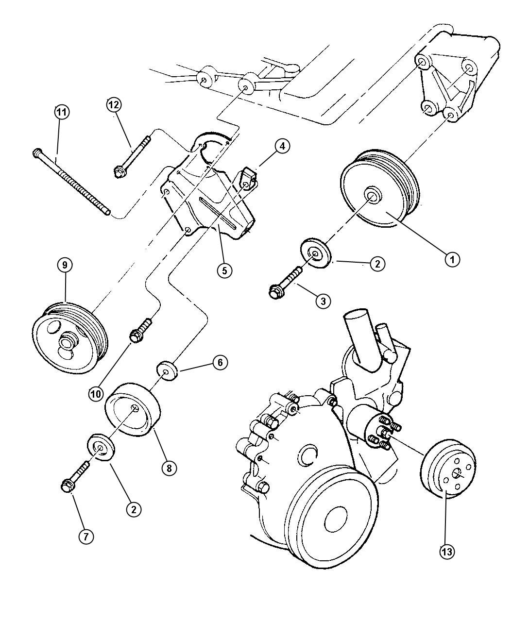 Drive Pulleys. Diagram