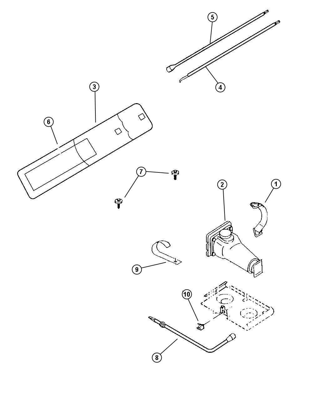 Full size assembly image of Jack And Storage. (1/1)