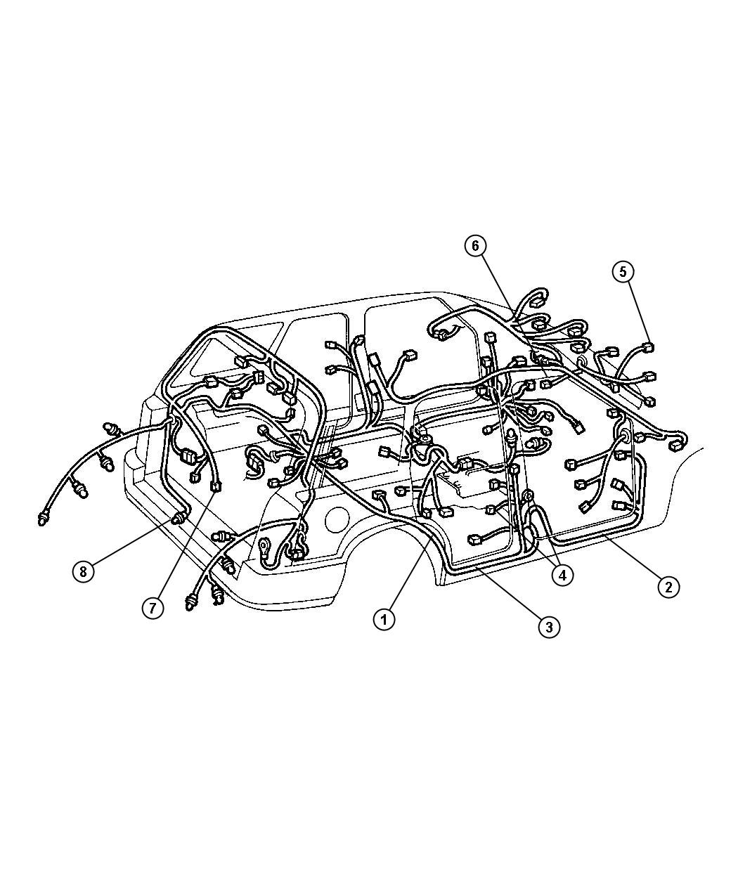 Diagram Wiring - Body and Accessories. for your Jeep