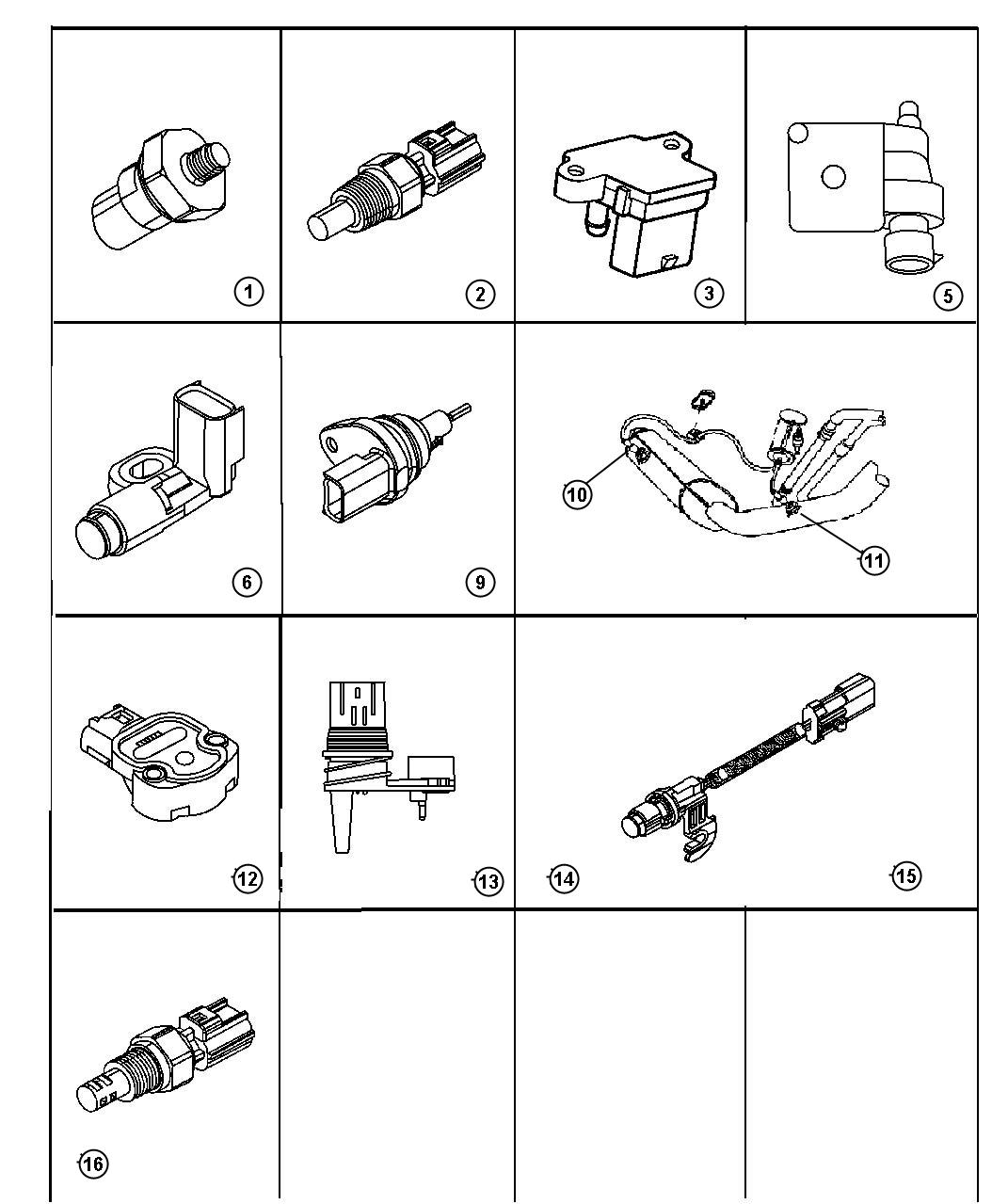 Diagram Sensors. for your Dodge