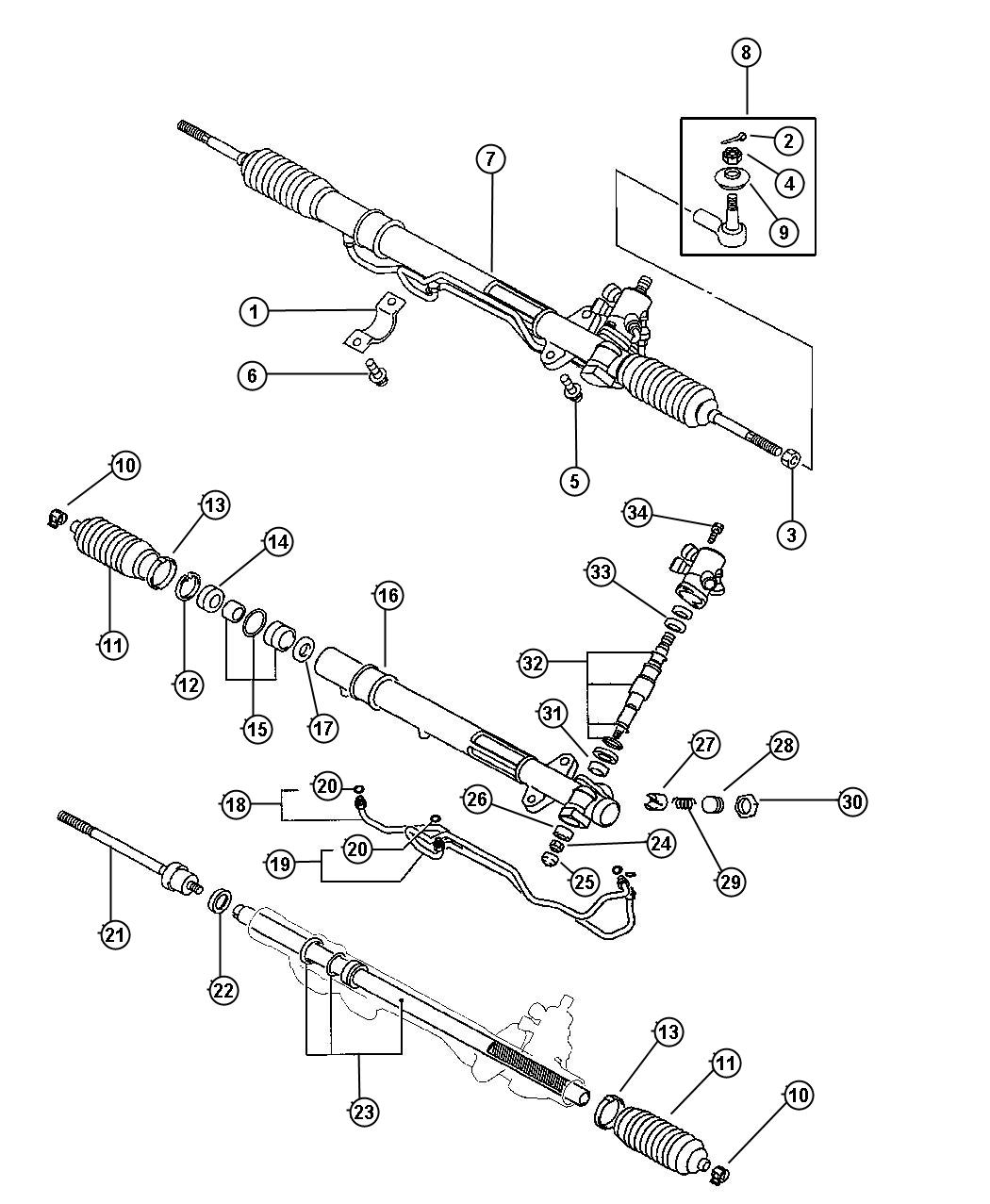 Diagram Gear, Power Steering. for your Chrysler