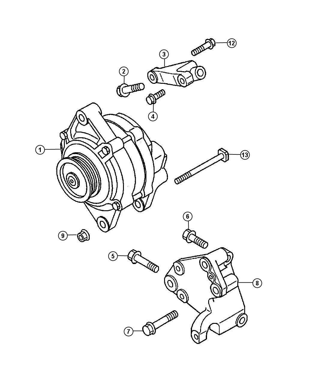 Diagram Alternator. for your 2000 Chrysler 300  M 