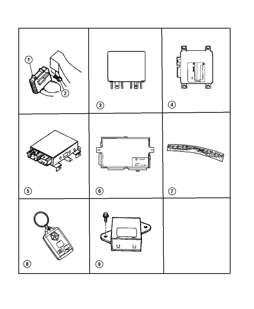 Diagram Modules--Electronic. for your Chrysler